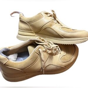 Everlane Sneakers Unisex Beige Upper Leather